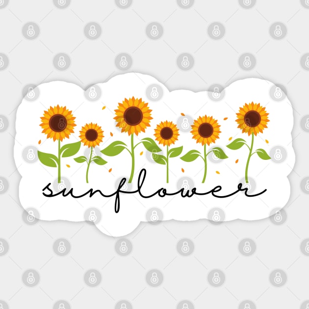 Sunflower Sticker by DewaJassin